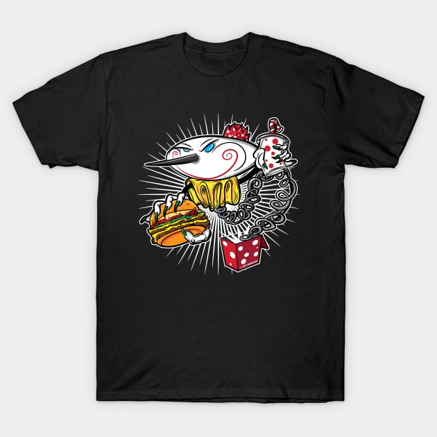 Jack in the Box with Burger and Soda T-Shirt by eShirtLabs